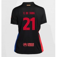 Barcelona Frenkie de Jong #21 Fußballbekleidung Auswärtstrikot Damen 2024-25 Kurzarm